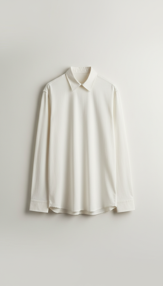 Chemise coton porcelaine